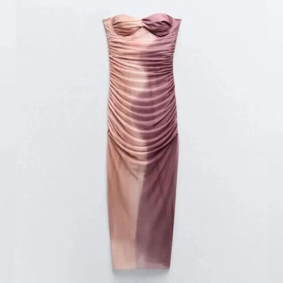 ZARA‎ PRINTED TULLE DRESS - Picture 15 of 16